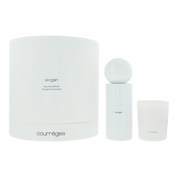 Courrèges Slogan 2 Piece Gift Set: Eau de Parfum 100ml - Candle 75g