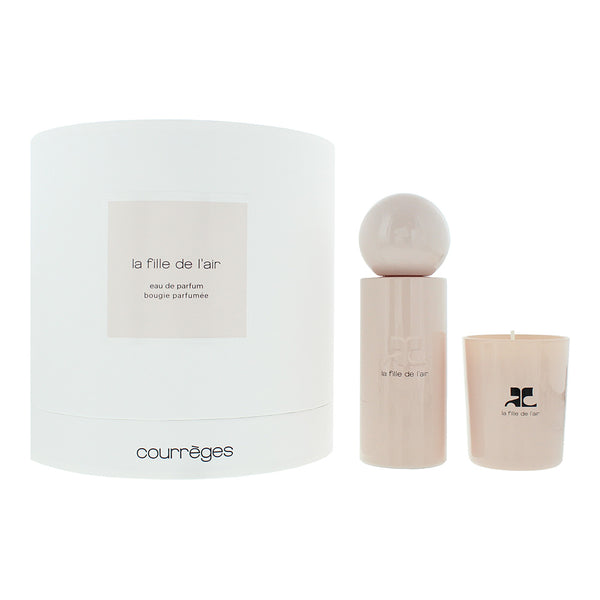 Courrèges La Fille De L'air 2 Piece Gift Set: Eau de Parfum 100ml - Candle 75g
