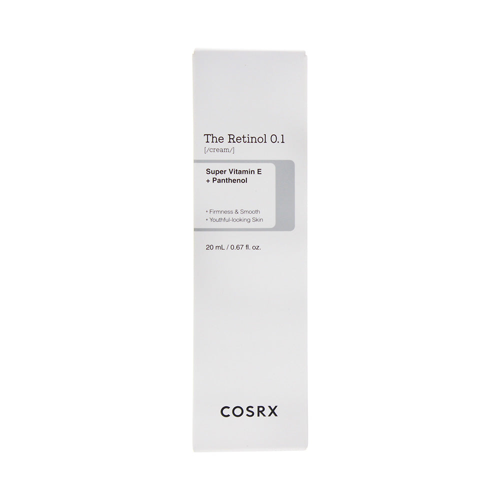 Cosrx The Retinol 0.1 Super Vitamin E + Panthenol Cream 20ml - Box
