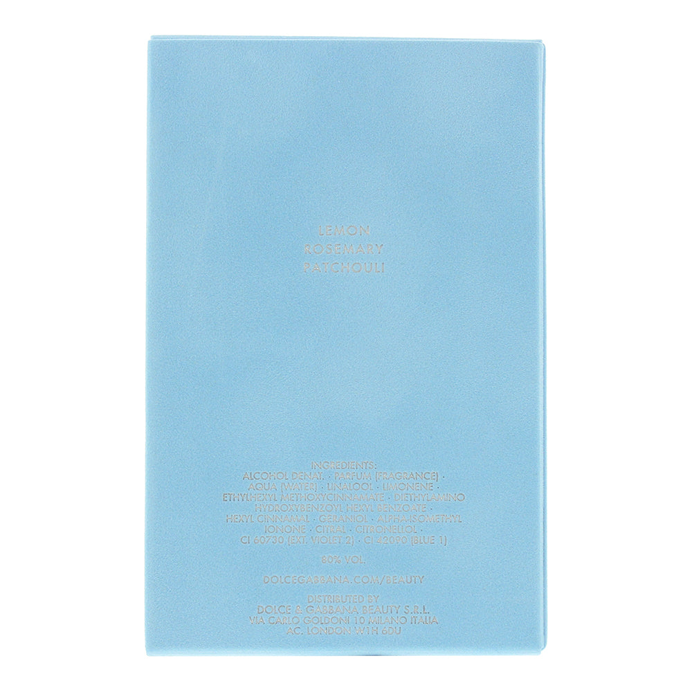 Dolce & Gabbana Light Blue Pour Homme Eau de Toilette 200ml - Ingredients