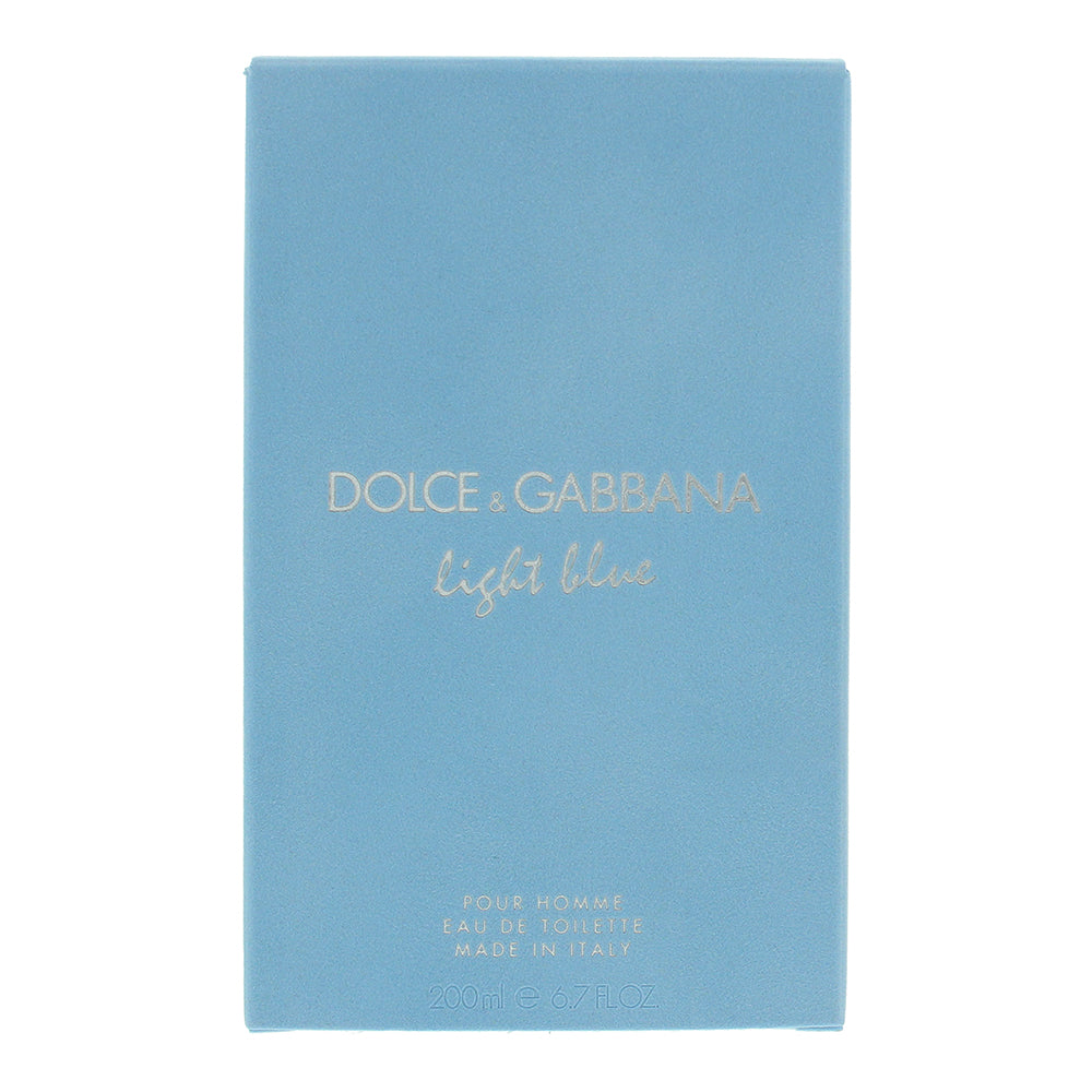 Dolce & Gabbana Light Blue Pour Homme Eau de Toilette 200ml - Box