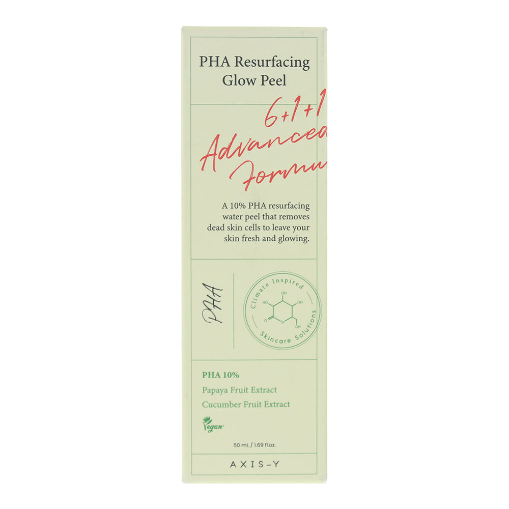 Axis-Y Pha Resurfacing Glow Peel Exfoliator 50ml - Box
