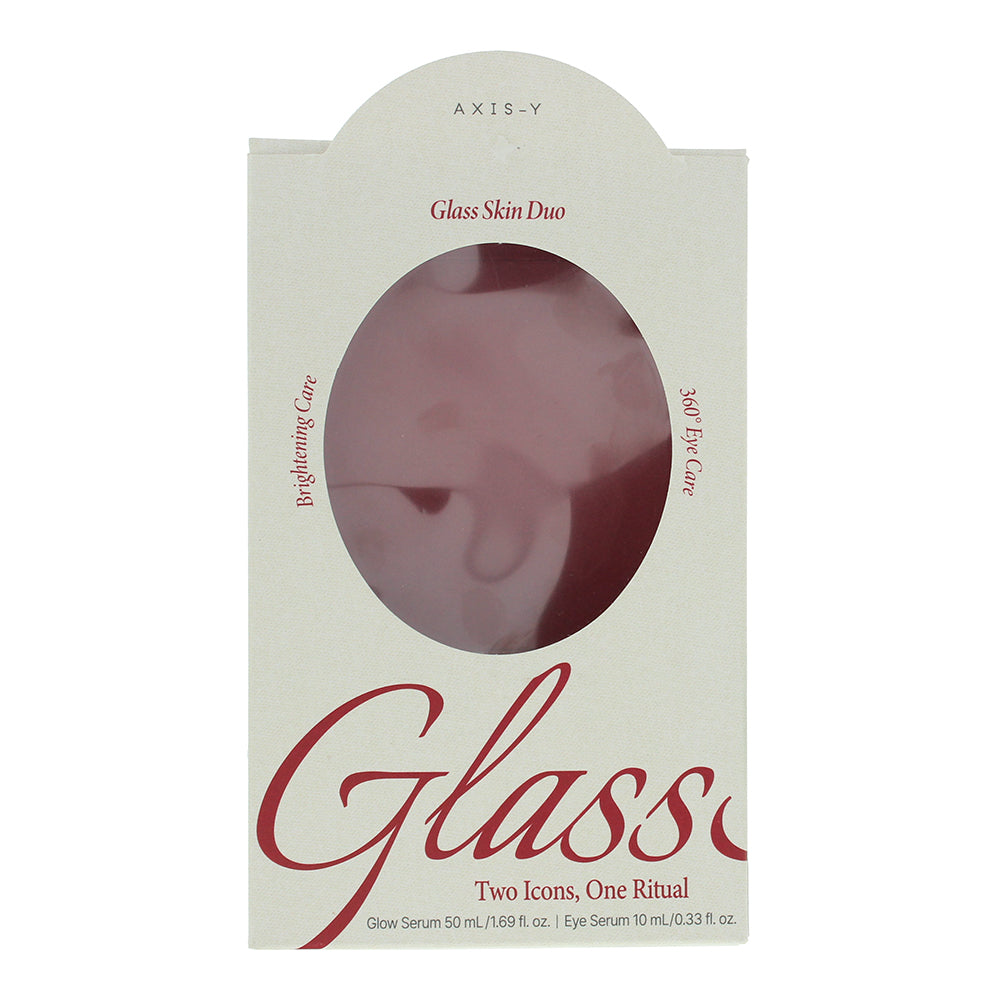 Axis-Y Glass 2 Piece Gift Set: Face Serum 50ml - Eye Serum 10ml - Box
