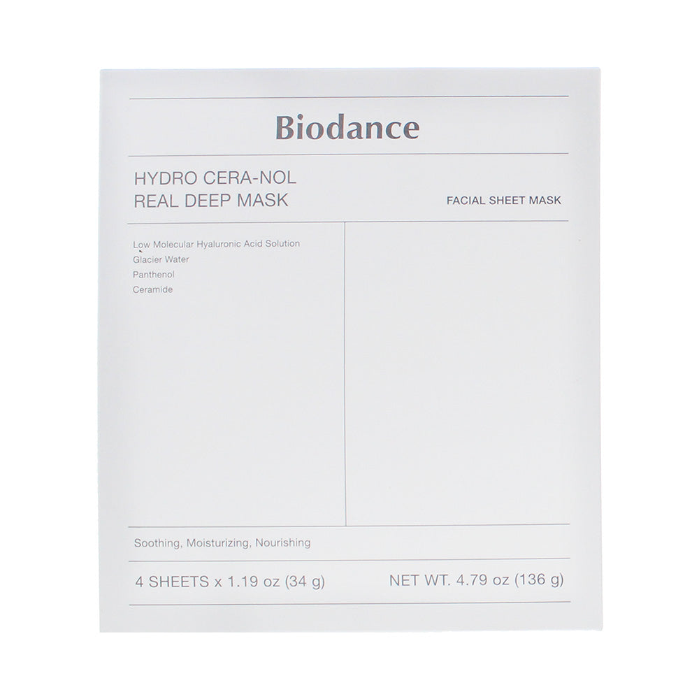 Biodance Hydro Cera-Nol Real Deep Mask Sheet 4 x 34g - Box