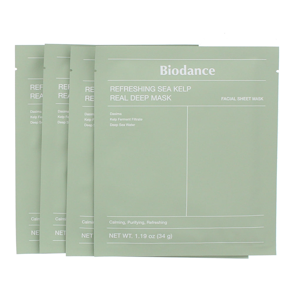 Biodance Refreshing Sea Kelp Real Deep Mask Sheet 4 x 34g - Product
