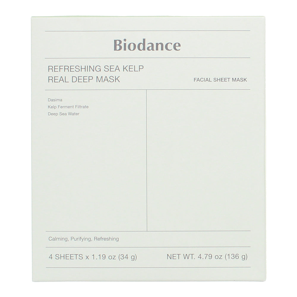 Biodance Refreshing Sea Kelp Real Deep Mask Sheet 4 x 34g - Box