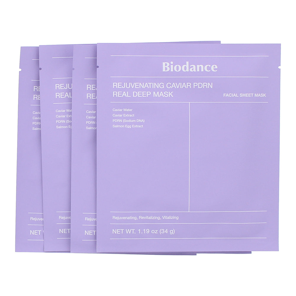 Biodance Rejuvenating Caviar Pdrn Real Deep Mask Sheets 4 x 34g - Product