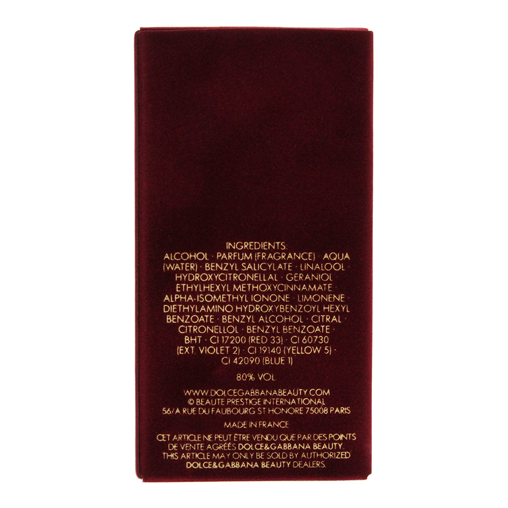 Dolce & Gabbana Pour Femme Eau de Parfum 25ml - Ingredients