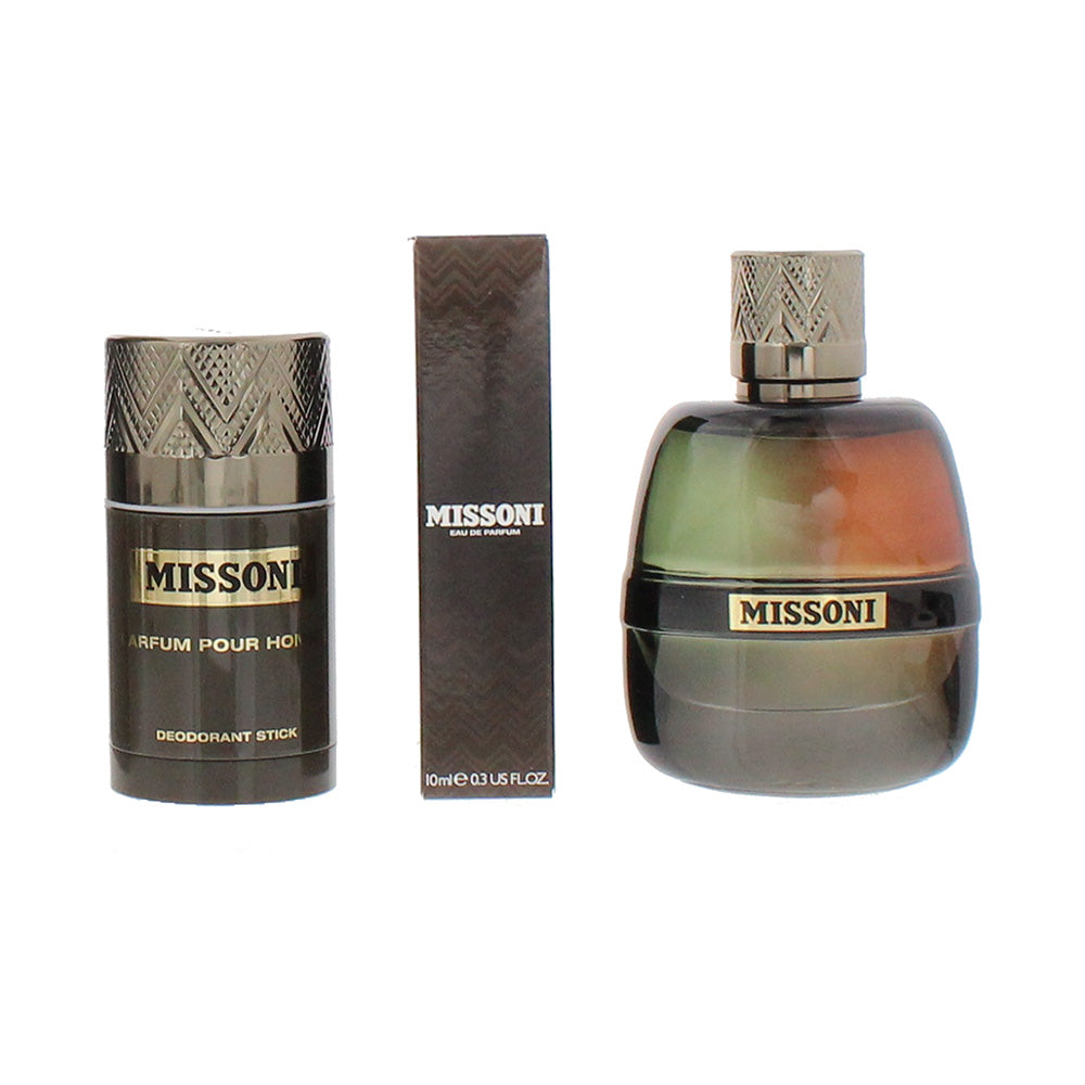 Missoni 3 Piece Gift Set: Eau de Parfum 100ml - Eau de Parfum 10ml - Deodora - Product
