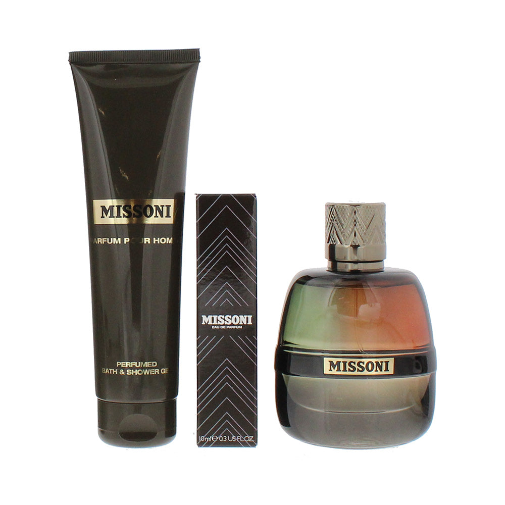 Missoni 3 Piece Gift Set: Eau de Parfum 100ml - Eau de Parfum 10ml - Shower Gel  - Product