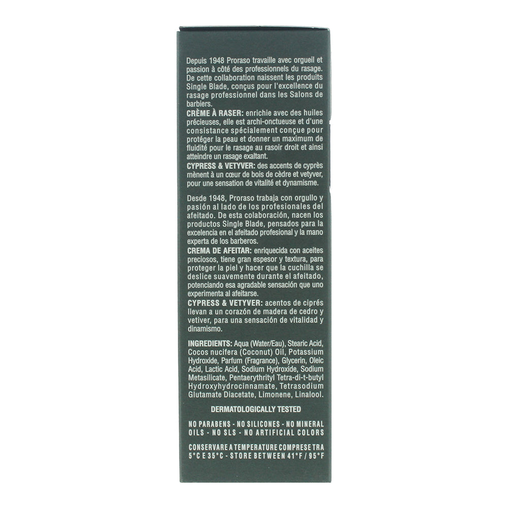 Proraso Cypress & Vetyver Shaving Cream 275ml