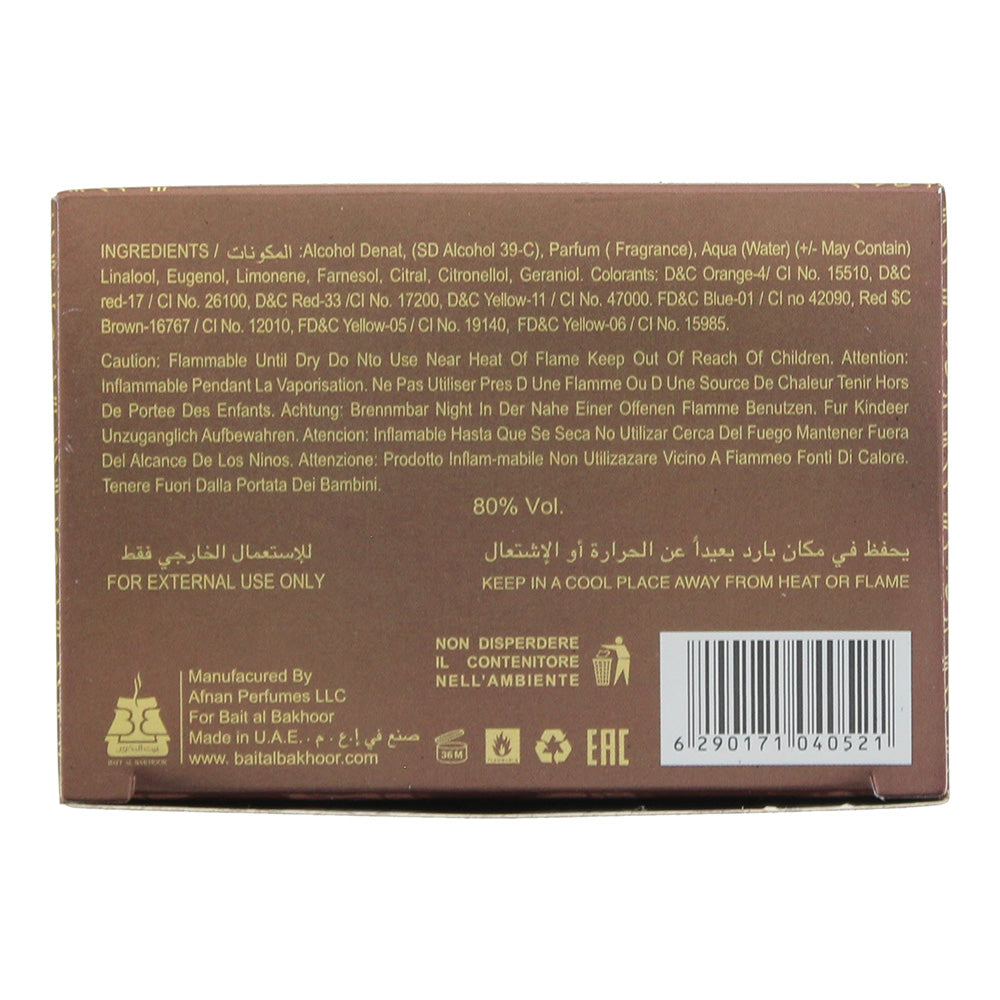 Bait Al Bakhoor Khashab Al Oud Eau de Parfum 100ml - Ingredients