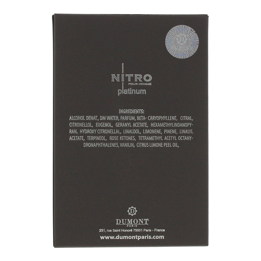Dumont Nitro Platinum Eau de Parfum 100ml