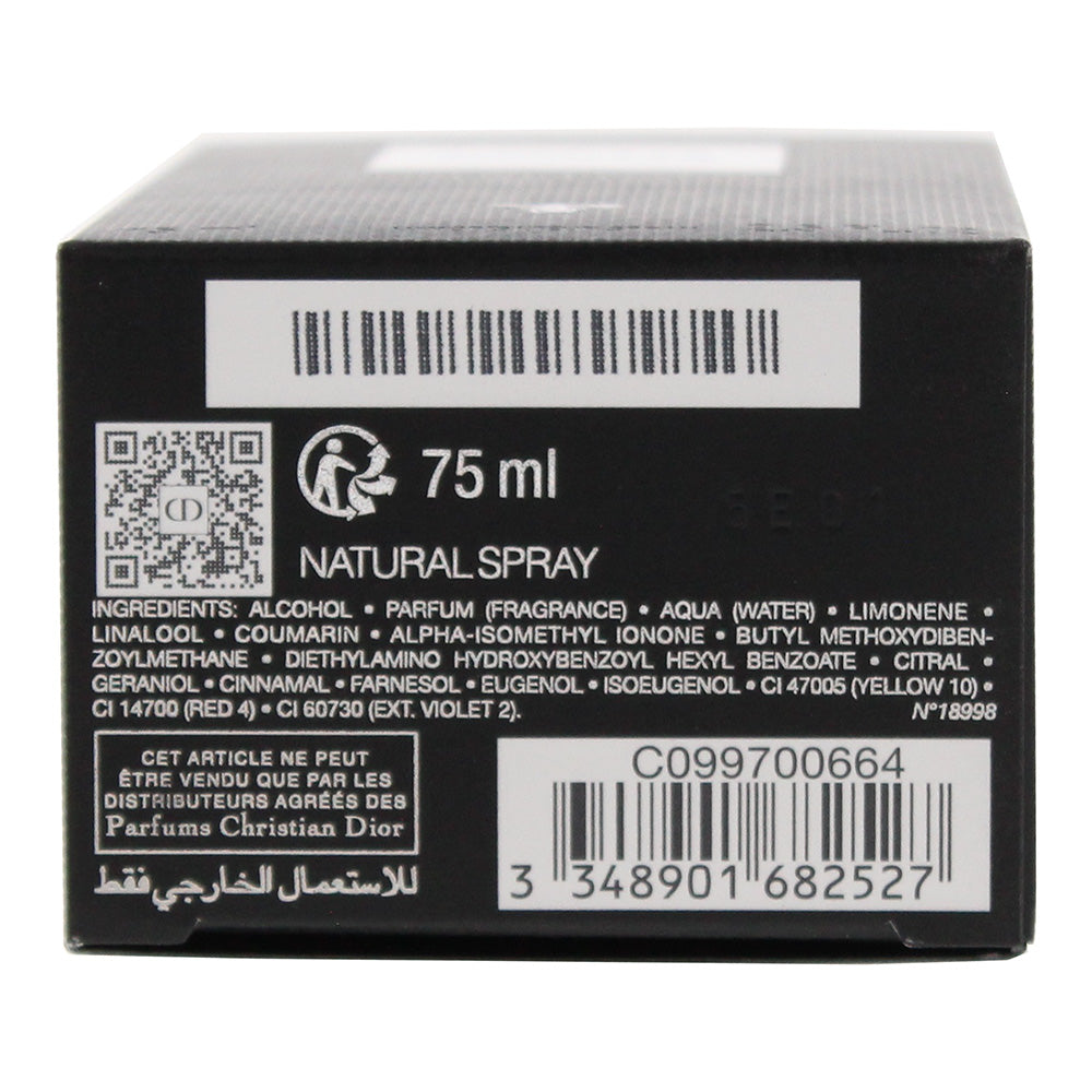 Dior Homme Parfum 75ml - Ingredients