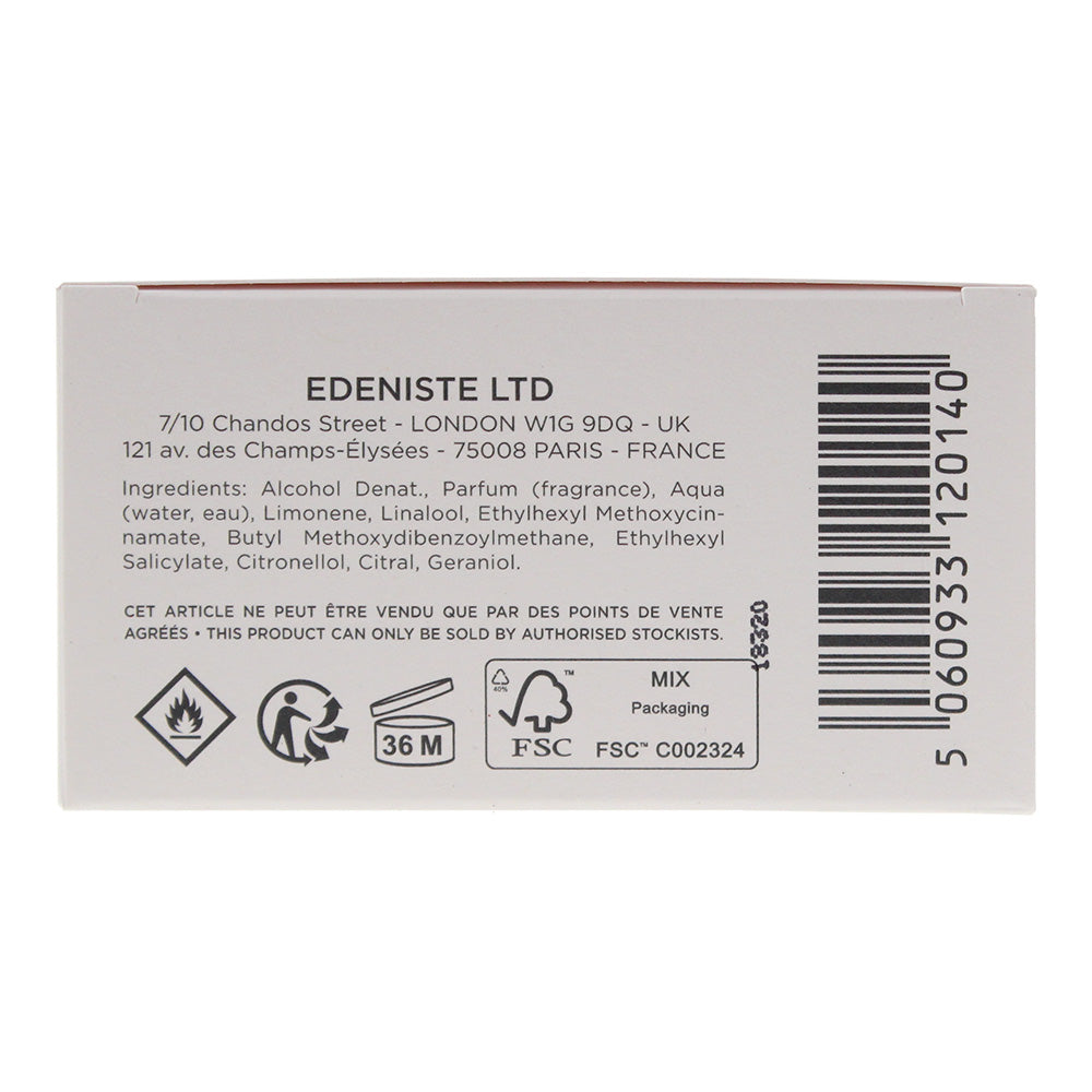 Edeniste Vetiver Imaginaire Eau de Parfum 100ml - Ingredients