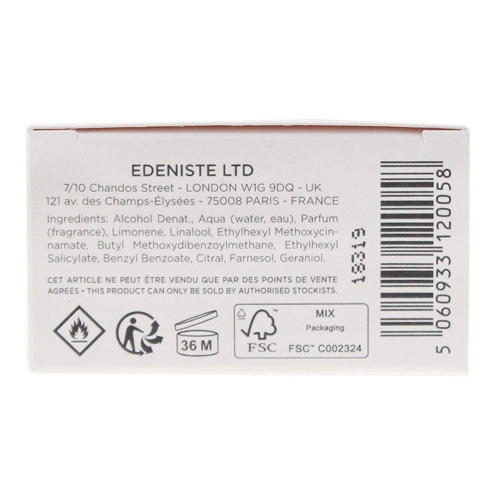Edeniste Neroli Sensuel Eau de Parfum 30ml - Ingredients
