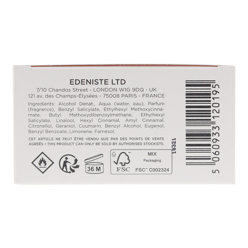 Edeniste Jasmin Cruel Eau de Parfum 100ml - Ingredients