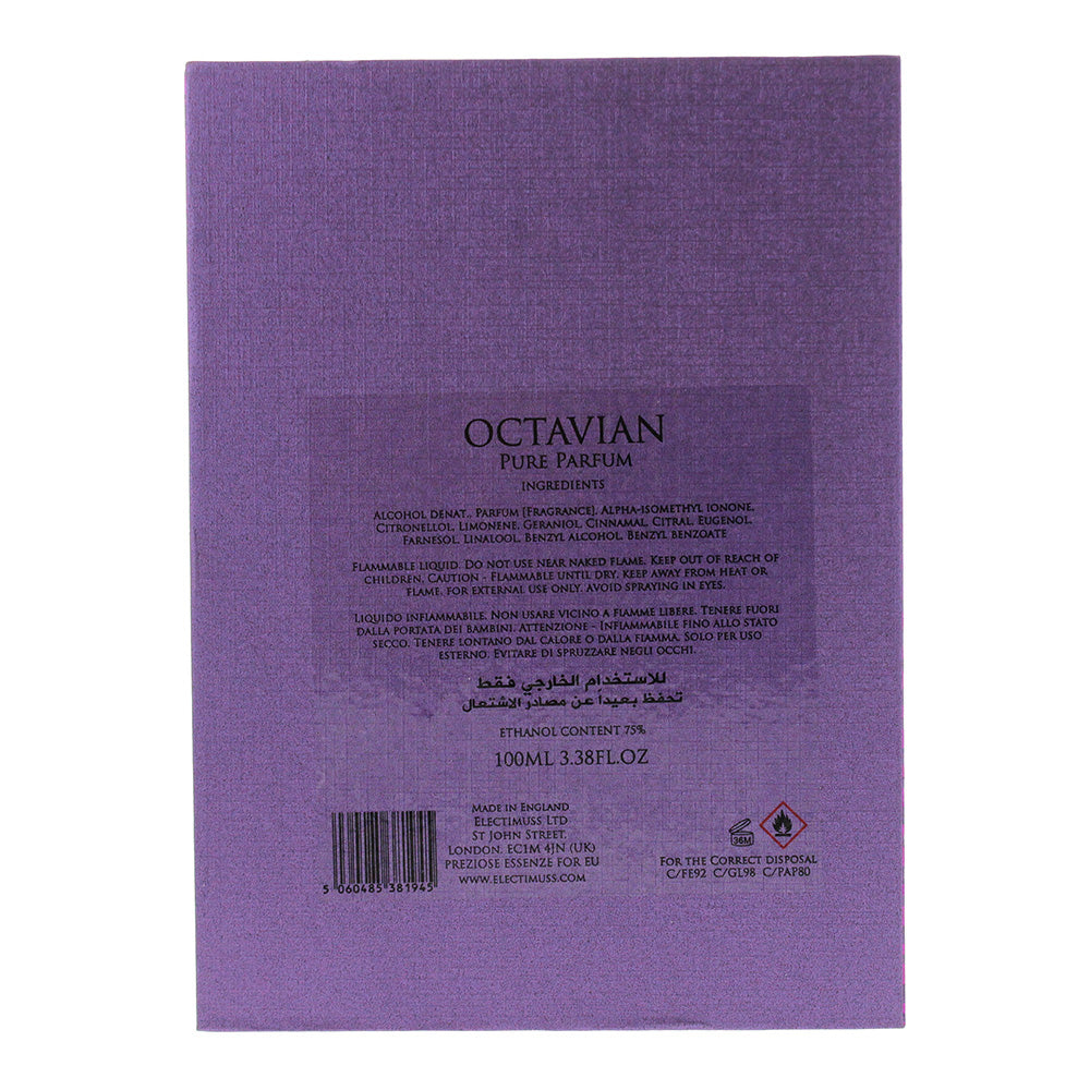 Electimuss Octavian Extrait de Parfum 100ml - Ingredients