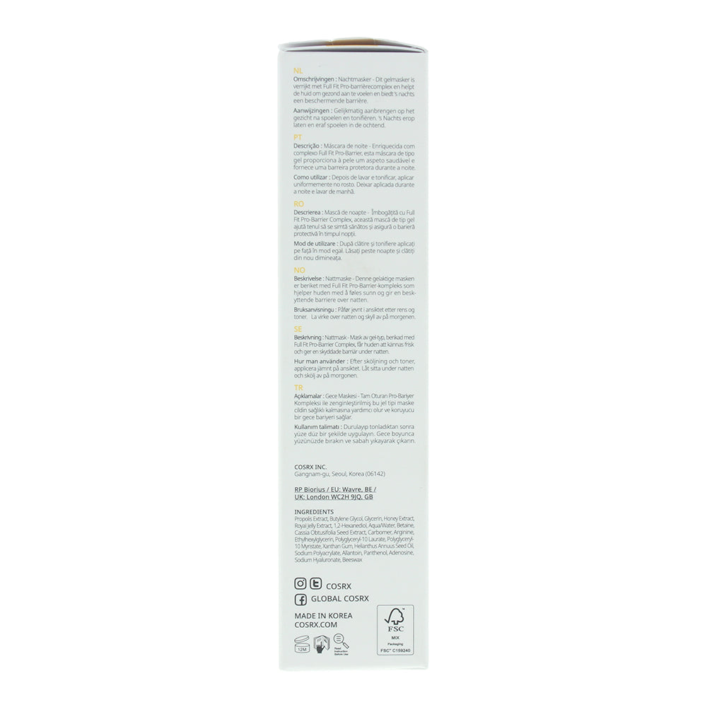 Cosrx Full Fit Propolis Honey Overnight Mask 60ml