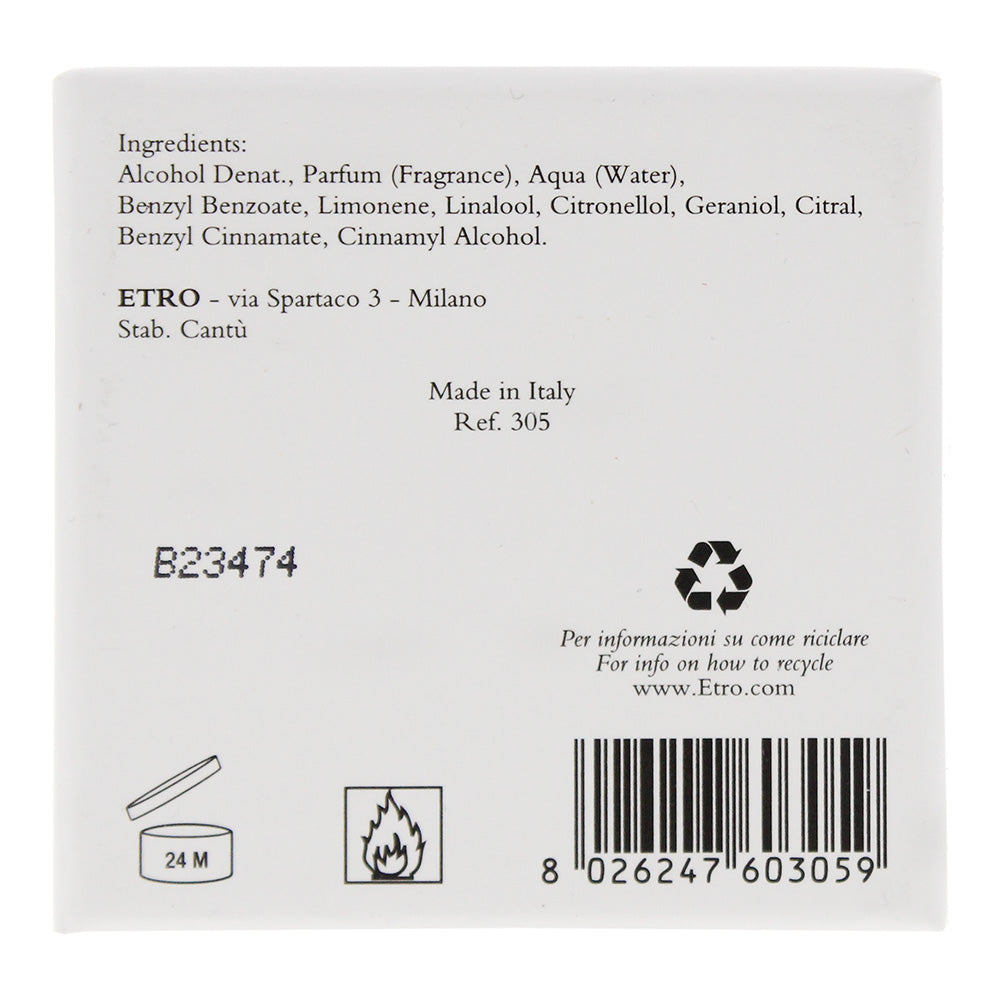Etro Ambra Eau de Toilette 100ml - Ingredients
