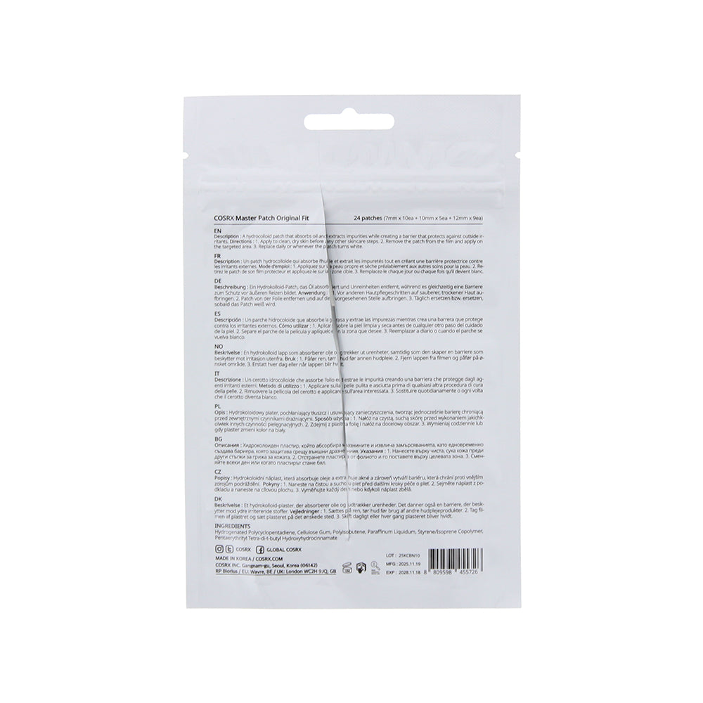 Cosrx Acne Pimple Master Patch 24 Patches - Ingredients