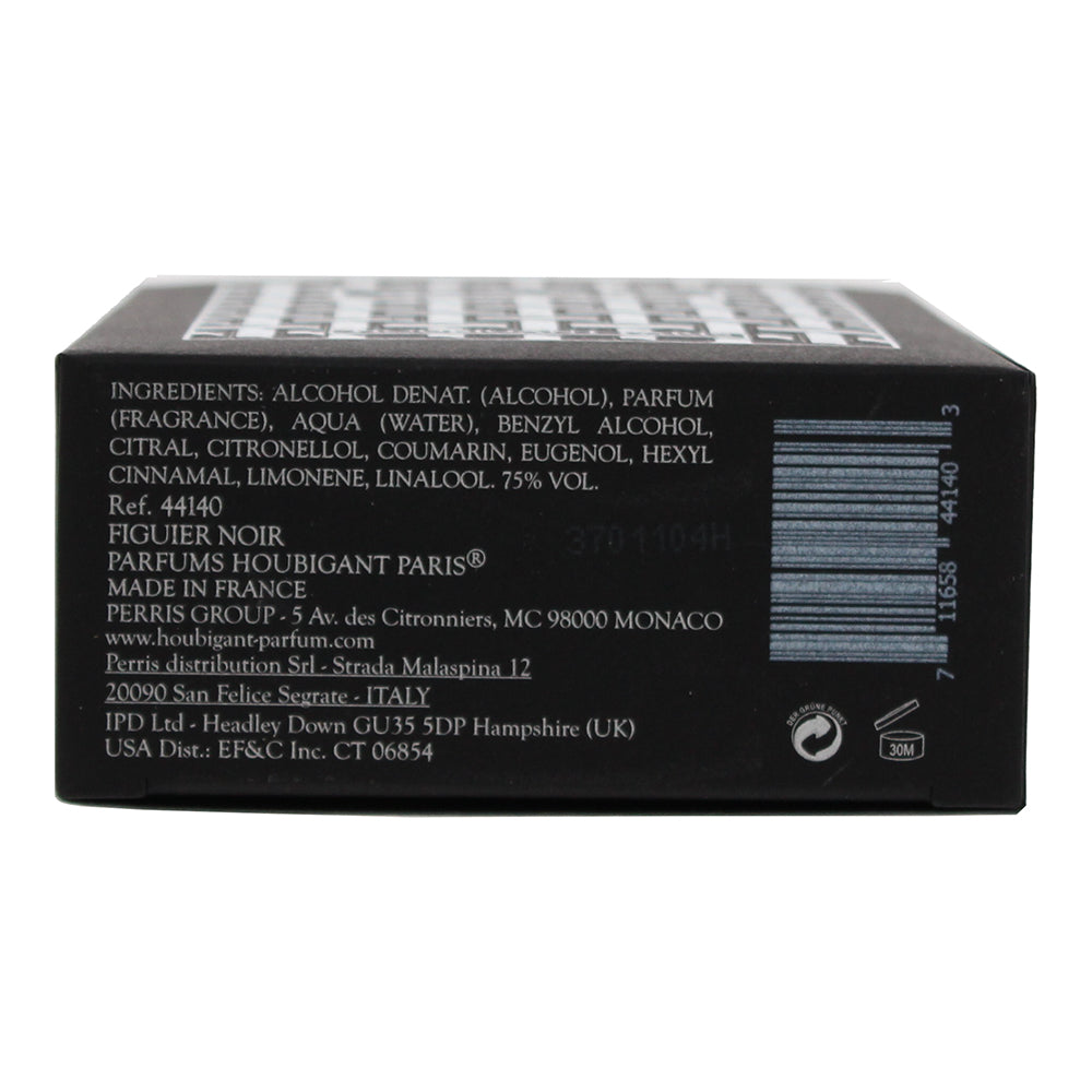 Houbigant Figuier Noir Eau de Parfum 100ml - Ingredients