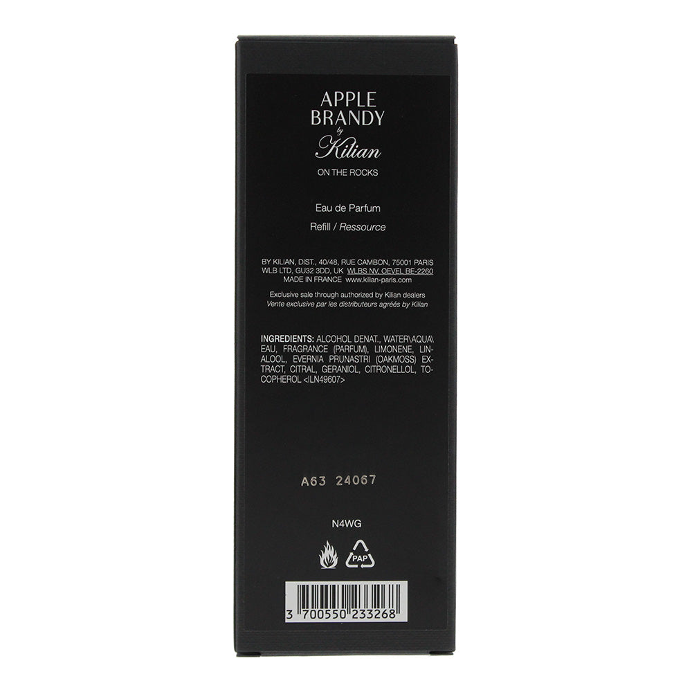 Kilian Apple Brandy On The Rocks Refill Eau de Parfum 100ml - Ingredients