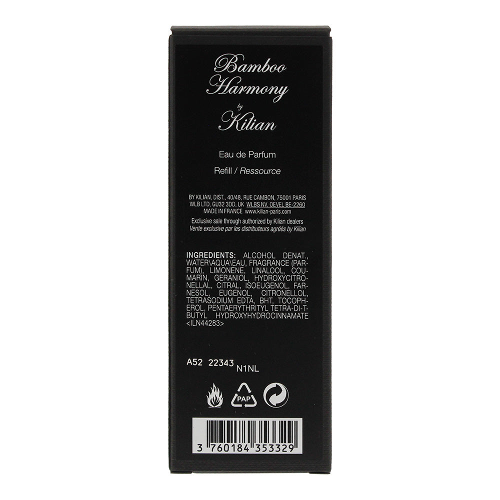 Kilian Bamboo Harmony Refill Eau de Parfum 50ml - Ingredients