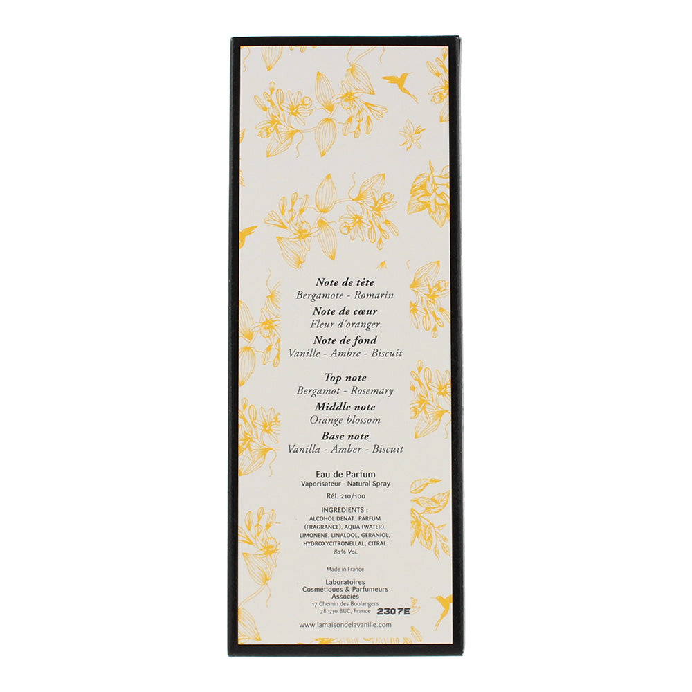 Maison De La Vanille Arty Positano Eau de Parfum 100ml - Ingredients
