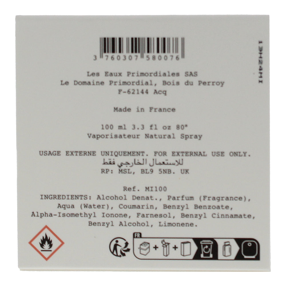 Les Eaux Primordiales Mecanique Intuitive Eau de Parfum 100ml - Ingredients