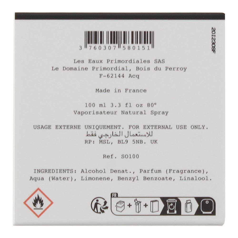Les Eaux Primordiales Oud Superfluide Eau de Parfum 100ml - Ingredients