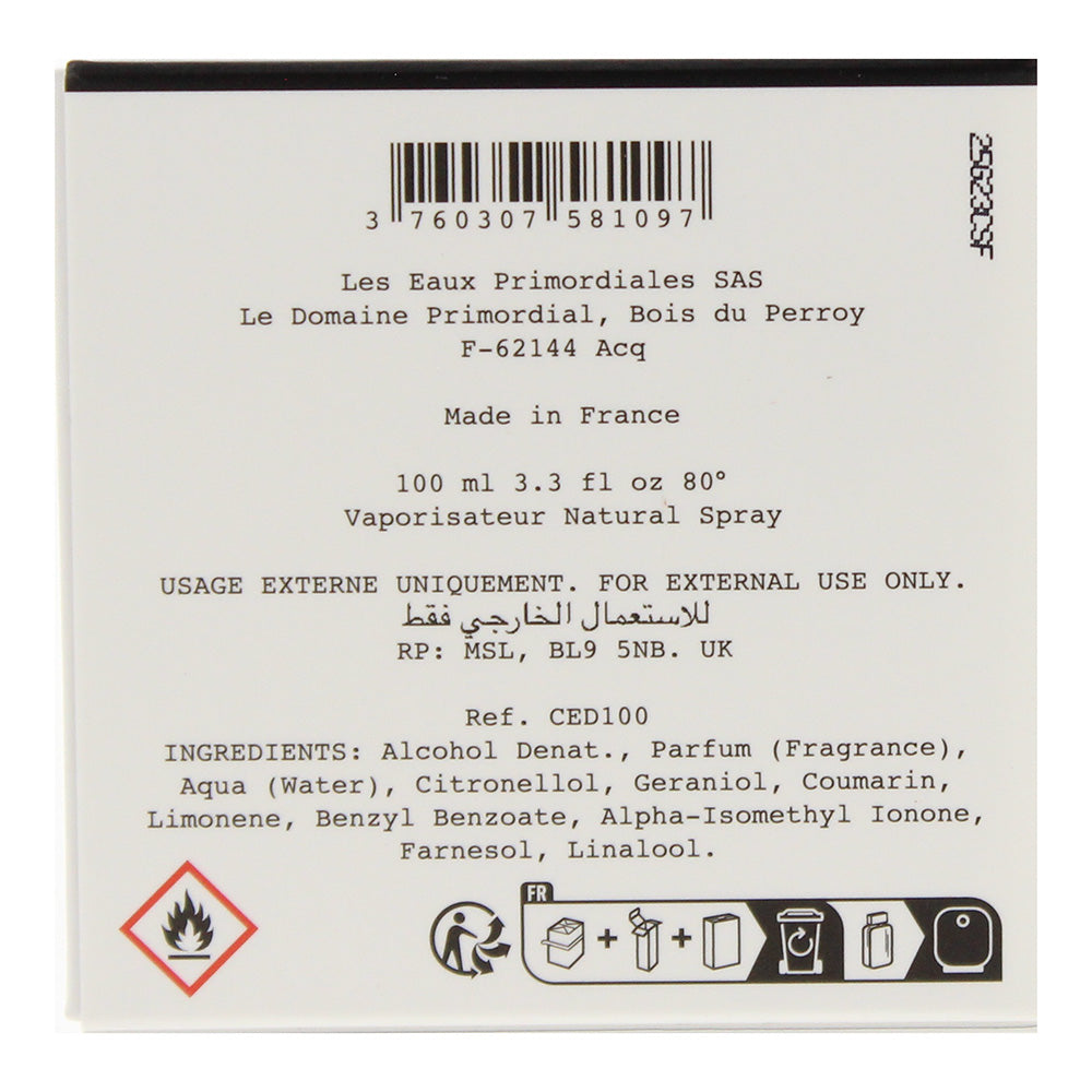 Les Eaux Primordiales Cedre Superfluide Eau de Parfum 100ml - Ingredients