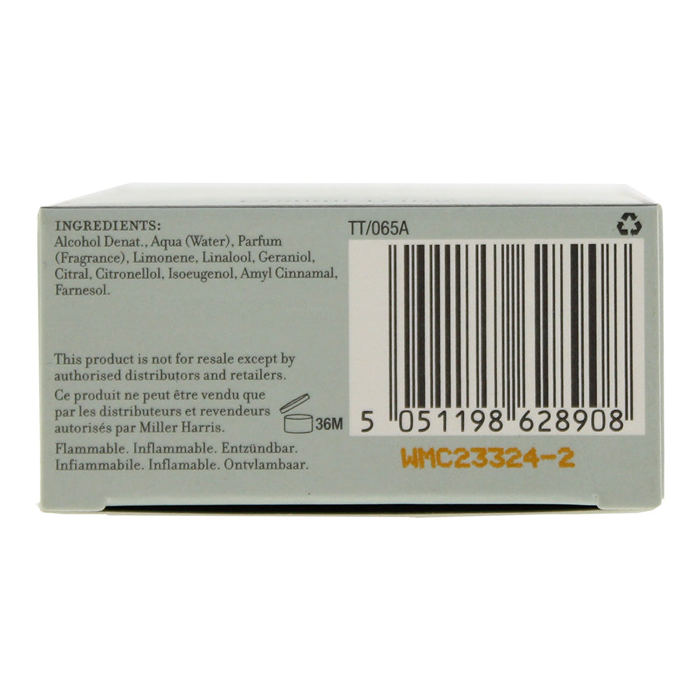 Miller Harris Tea Tonique Eau de Parfum 50ml - Ingredients