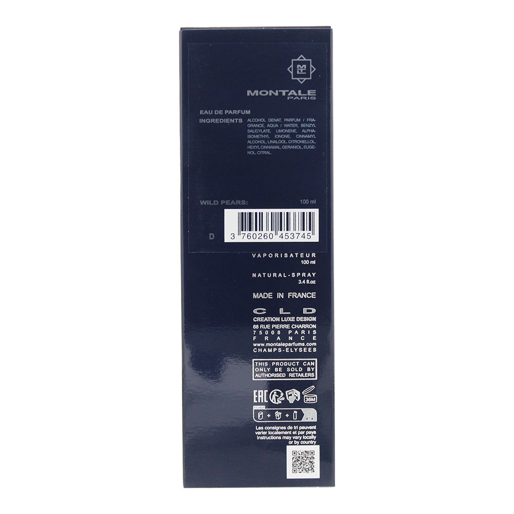 Montale Wild Pears Eau de Parfum 100ml - Ingredients