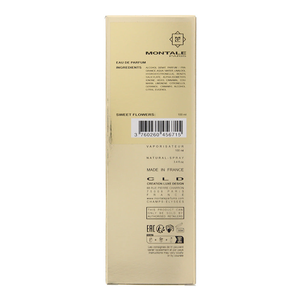 Montale Sweet Flowers Eau de Parfum 100ml - Ingredients