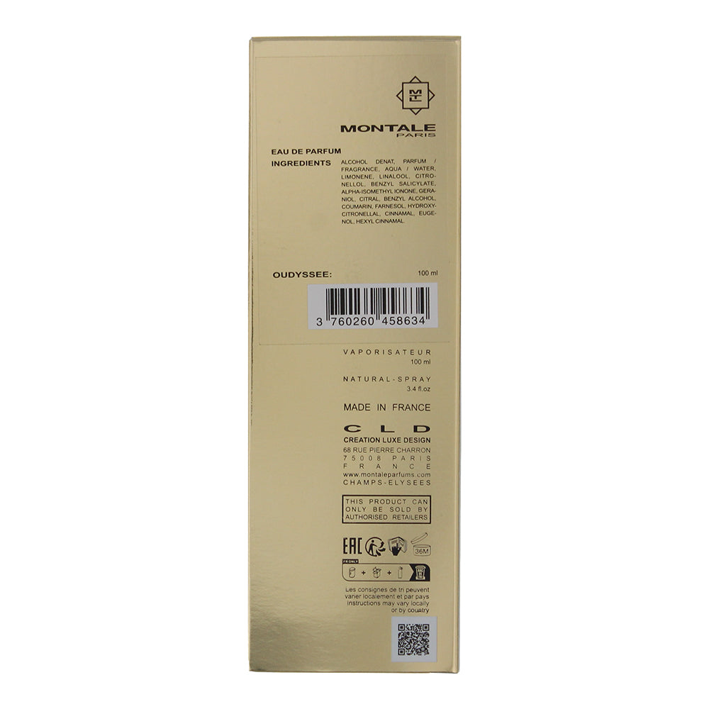 Montale Oudyssee Eau de Parfum 100ml - Ingredients