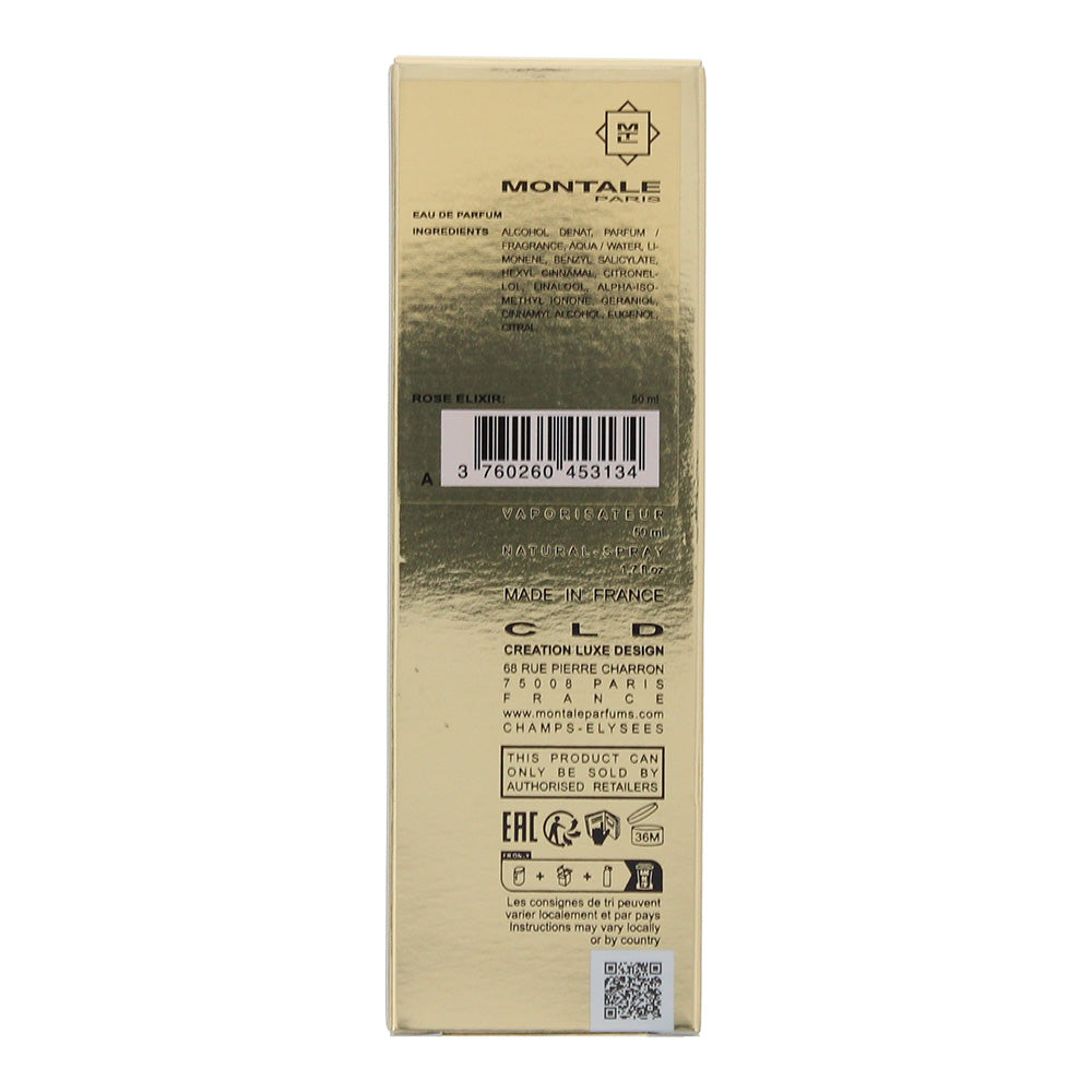 Montale Roses Elixir  Eau de Parfum 50ml - Ingredients
