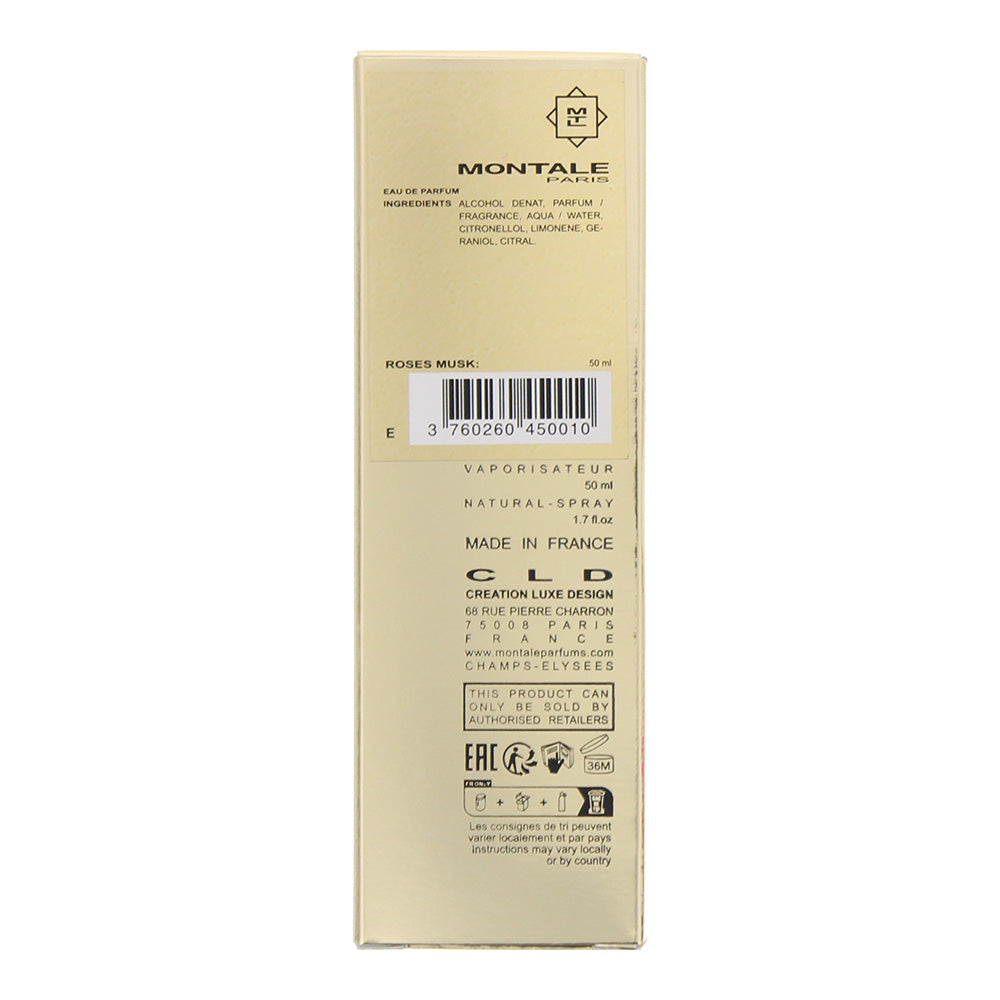 Montale Roses Musk Eau de Parfum 50ml - Ingredients