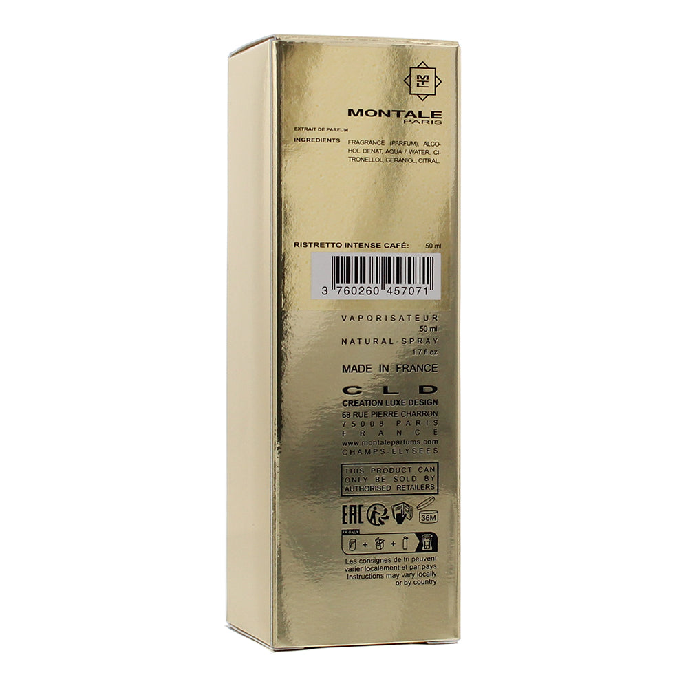 Montale Ristretto Intense Cafe Extrait de Parfum 50ml - Ingredients