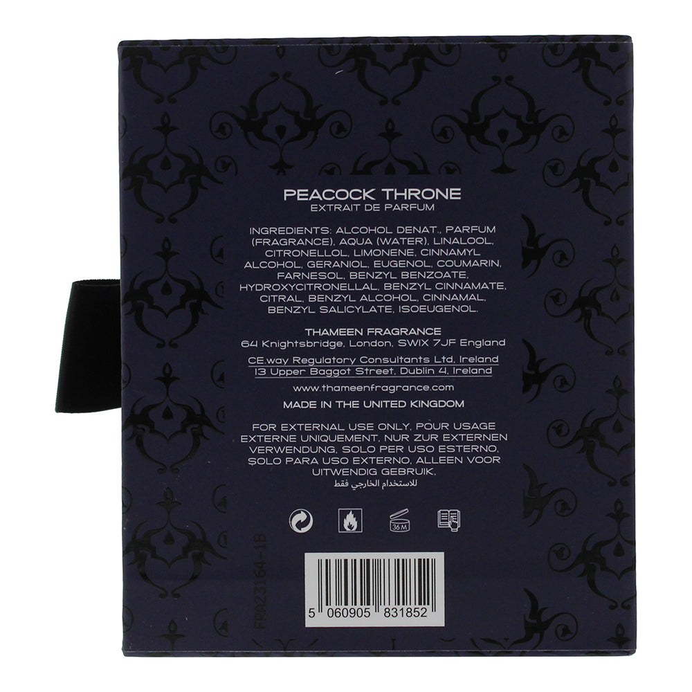 Thameen Peacock Throne Extrait de Parfum 50ml - Ingredients
