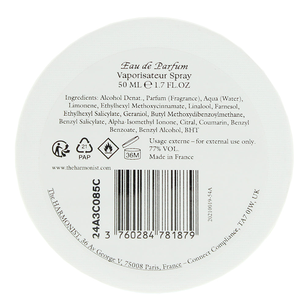 The Harmonist Yin Transformation Eau de Parfum 50ml - Ingredients