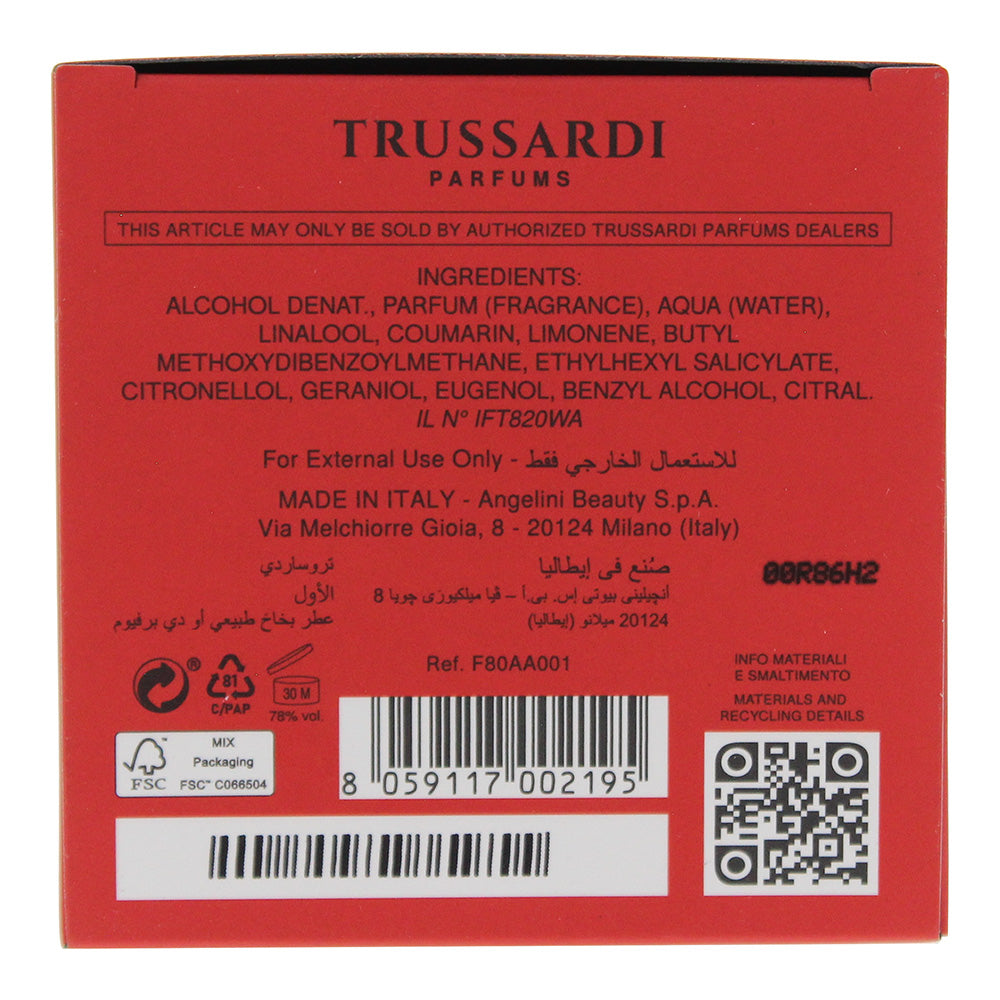 Trussardi Primo Eau de Parfum 50ml - Ingredients