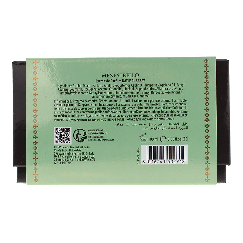 V Canto Menestrello Extrait de Parfum 100ml - Ingredients