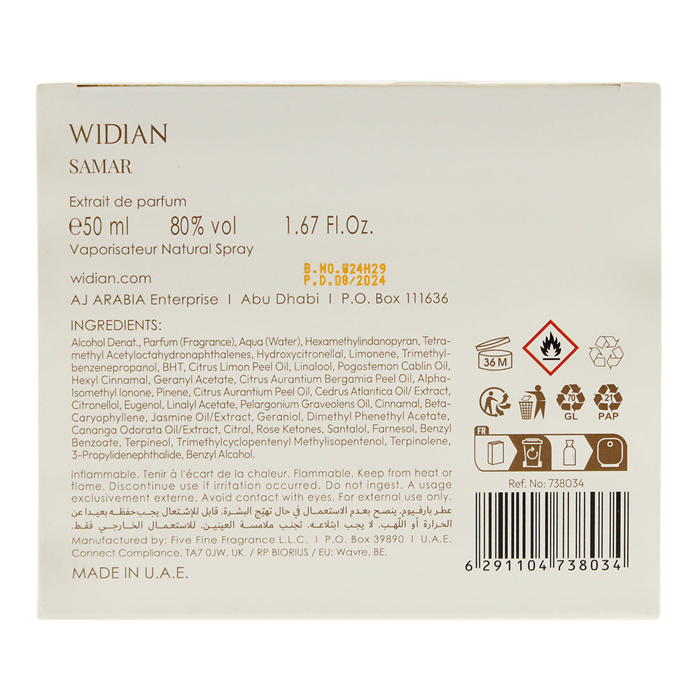 Widian Samar Extrait de Parfum 50ml