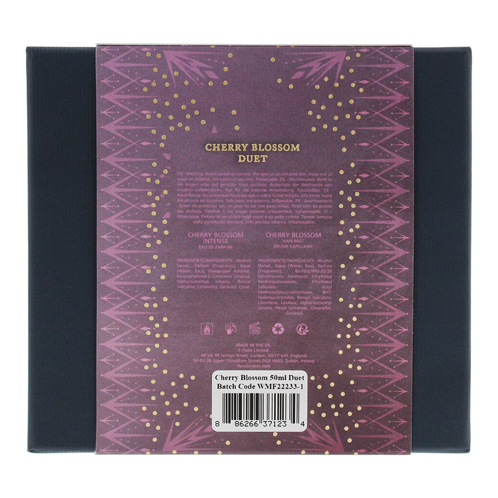 Floris Cherry Blossom 2 Piece Gift Set: Eau de Parfum Intense 50ml - Hair Mist 5
