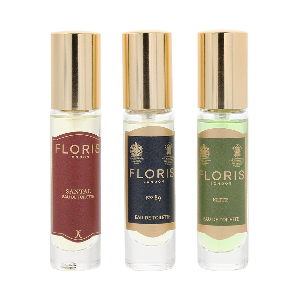 Floris 3 Piece Gift Set: Eau de Toilette 3 x 10ml -  No.89 - Elite- Santal - Product