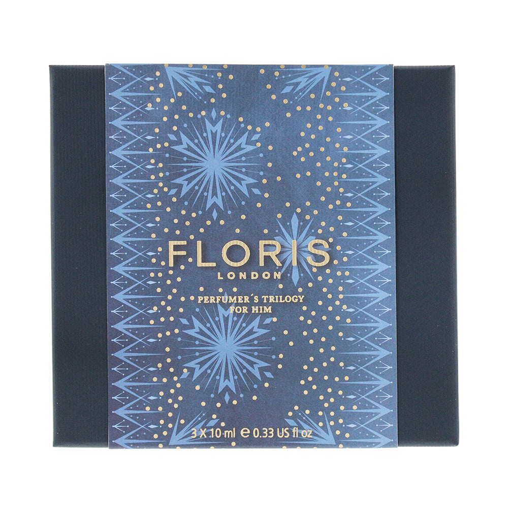 Floris 3 Piece Gift Set: Eau de Toilette 3 x 10ml -  No.89 - Elite- Santal - Box