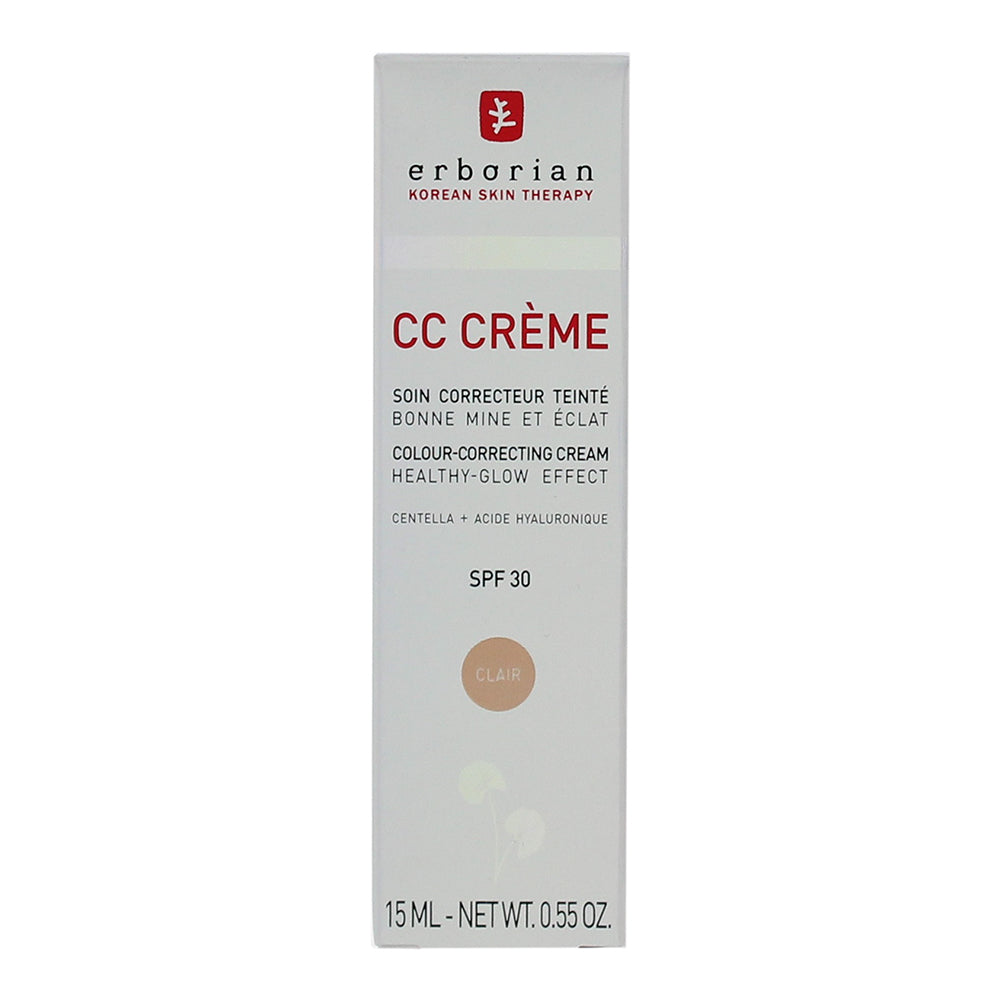 Erborian CC Creme Spf 30 Clair High-Definition Radiant Face Cream 15ml - Box