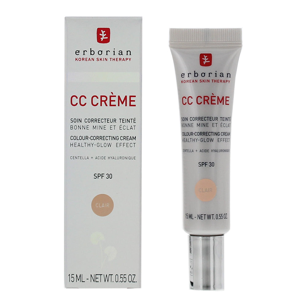 Erborian CC Creme Spf 30 Clair High-Definition Radiant Face Cream 15ml