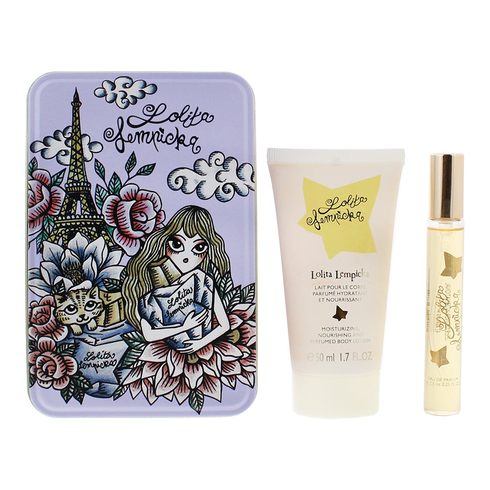Lolita Lempicka Green Lover 2 Piece Gift Set: Eau de Parfum 7.5ml - Body Lotion 